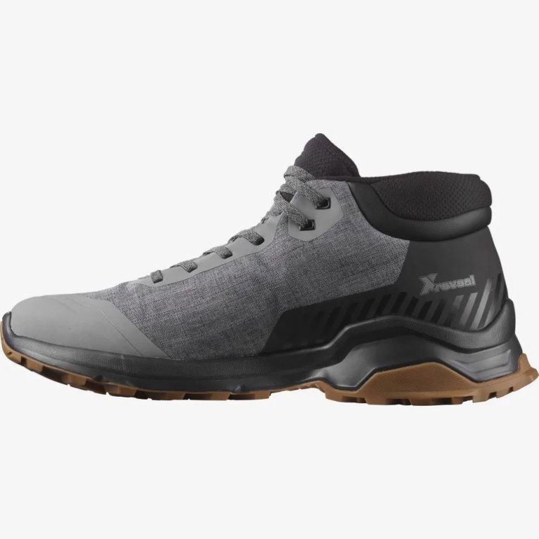 Botas de Invierno Salomon X Reveal Chukka CSWP Hombre Grises Negros | MX VZFC962